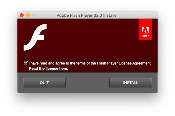 flash player for mac will not install